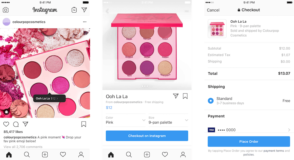 Instagram Checkout