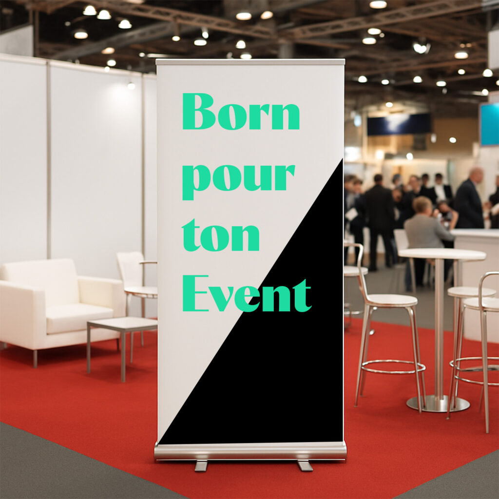 PLV estivale Pandacola personnalisation roll-up