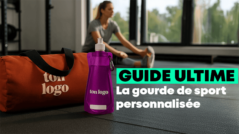 Bannière guide ultime gourde de sport personnalisée