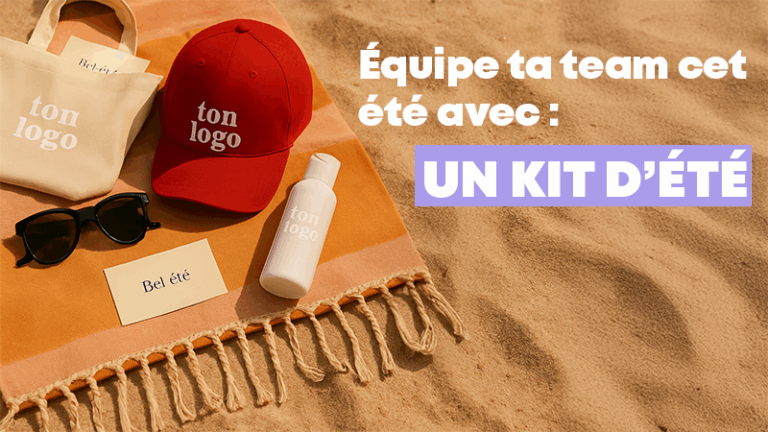 Equipe tes collaborateurs cet été avec un kit personnalisé ☀️